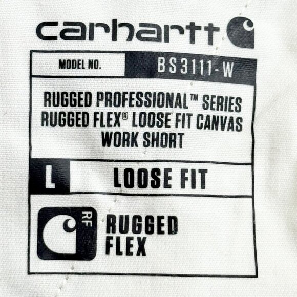 NWT Carhartt Women's Rugged Flex Outdoor Tan Canvas Work Shorts Size 2 Inseam 10 - Picture 5 of 11